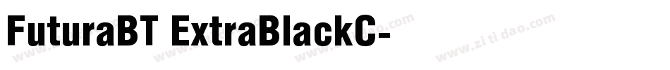 FuturaBT ExtraBlackC字体转换